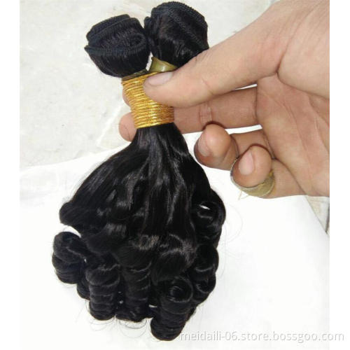 Wholesale Price High Quality Virgin Brazilian Hair Natural Color Double Drawn Fumin human hair Bundles